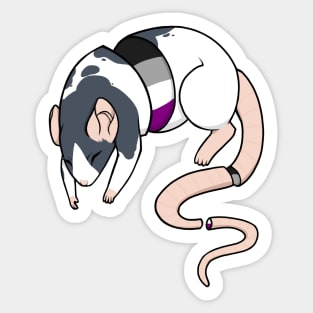 Asexual Pride Rat Sticker